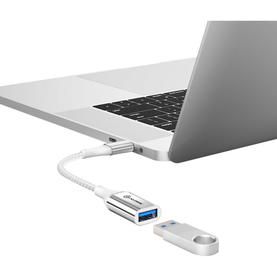 15CM SUPER ULTRA USB-C TO USB-A ADAPTER SILVER