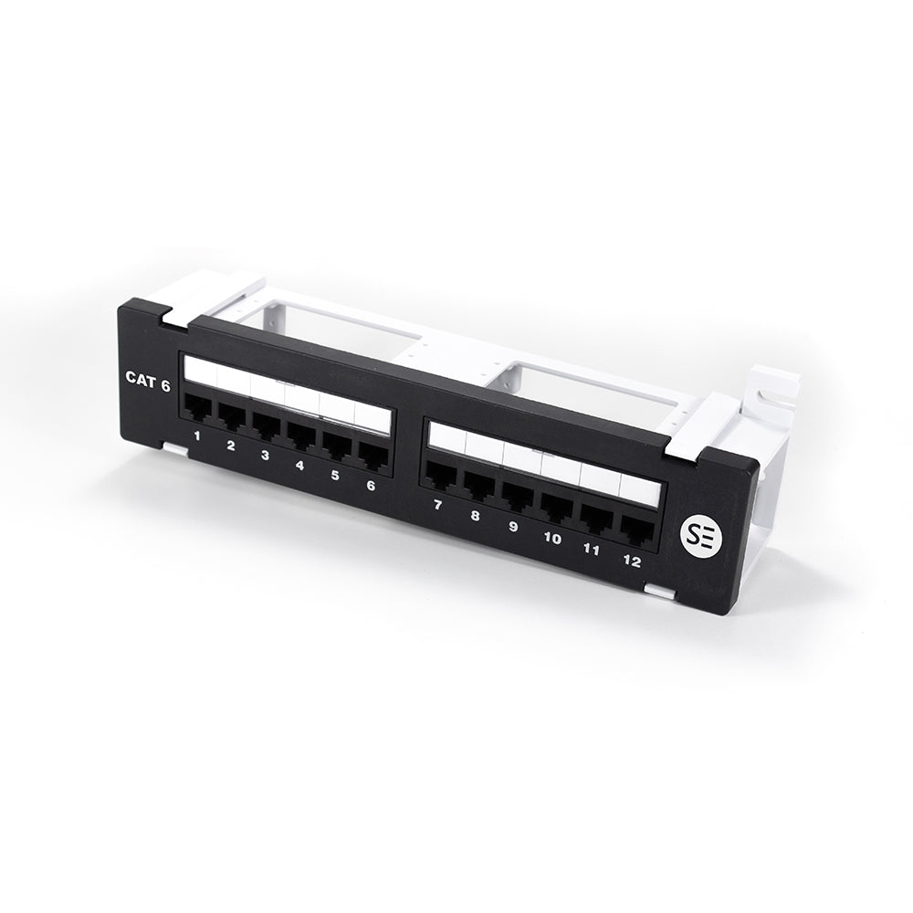 NIFFON 12 Port CAT6 Surface Mount Patch Panel - UTP
