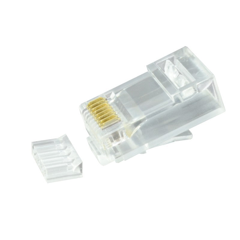 NIFFON RJ45 Cat6 Unshielded Plug - Suitable for Solid & Stranded Cables - Pack of 10