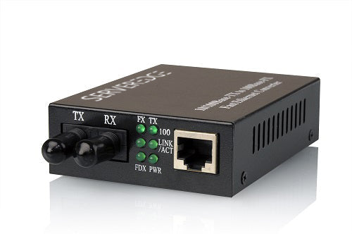 10/100Base-TX to 100Base-FX Multimode ST Fibre Media Converter (2km)