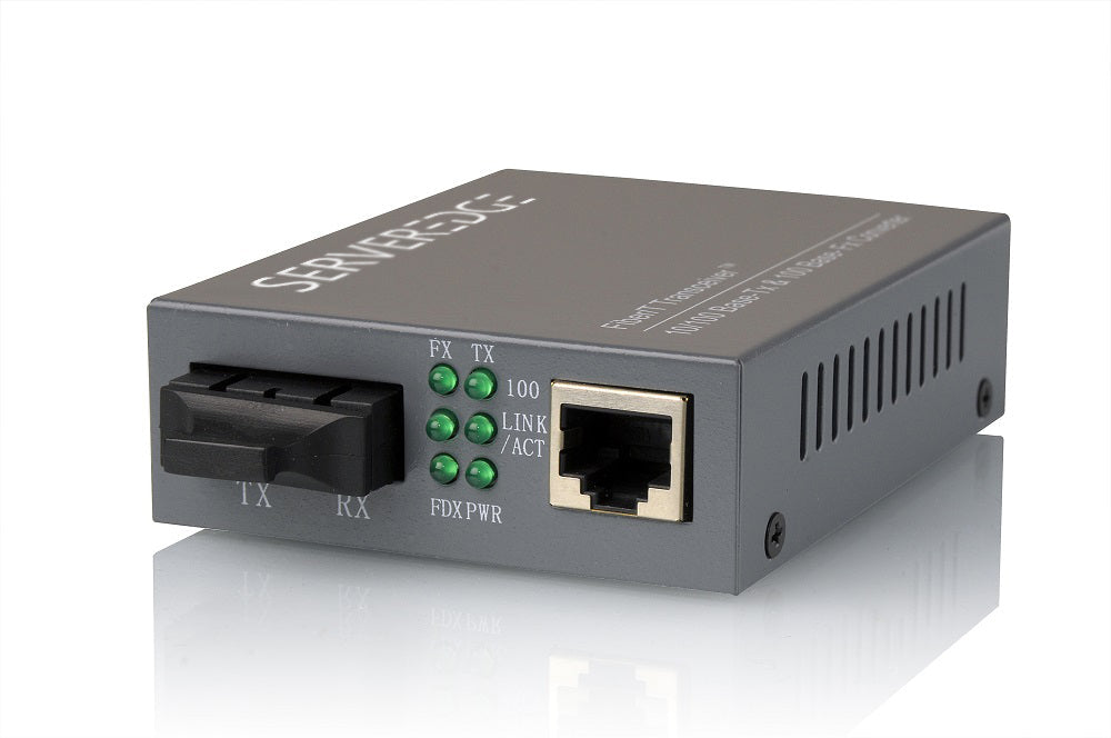 10/100Base-TX to 100Base-FX Singlemode SC Fibre Media Converter (20km)