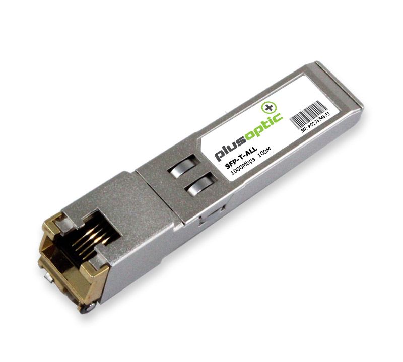 Allied Telesis compatible (AT-SPTX) 1000Mbps, Copper SFP, 100M Transceiver, RJ-45 Connector for Copper