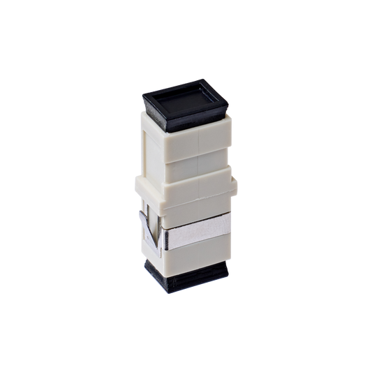 SC OM1 Multimode Through Coupler Flangeless Simplex| Beige