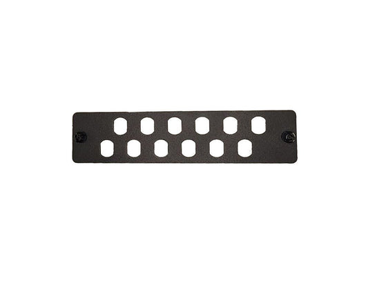 12 Port ST Simplex FOBOT Faceplate suitable for 015.004.0026 & 015.004.0028