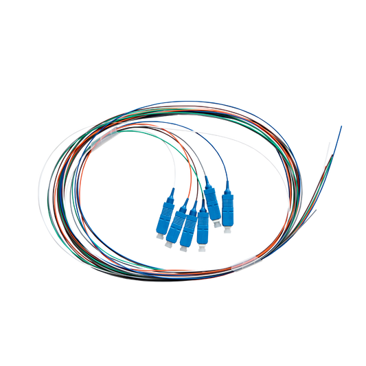 Fibre Pigtail SC OS1 / OS2 Singlemode 2m - 6 Pack Rainbow