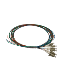 Fibre Pigtail LC OM1 Multimode 2m - 6 Pack Rainbow