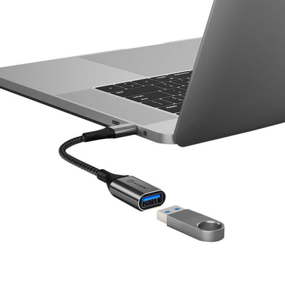 15CM SUPER ULTRA USB-C TO USB-A ADAPTER SPACE GREY