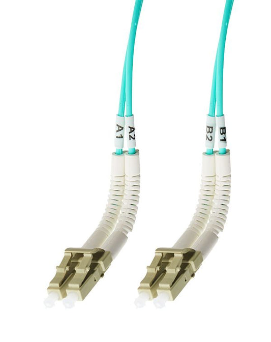 5m LC Flexi Boot - LC Flexi Boot OM4 Multimode Fibre Optic Duplex Patch Lead