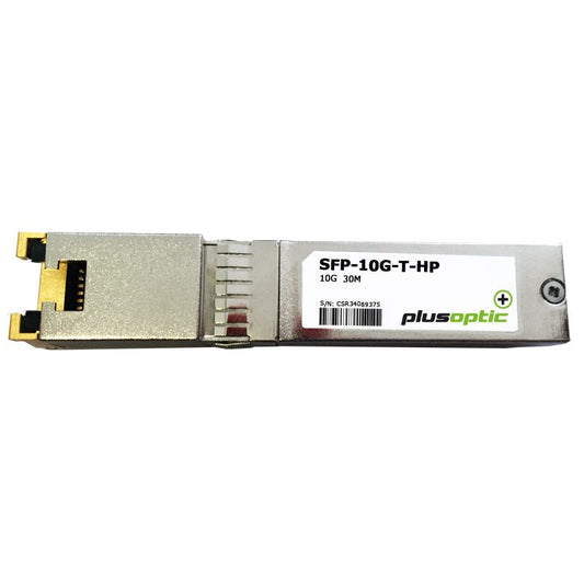 HP / Aruba compatible  10G, Copper SFP+, 30M Transceiver, RJ-45 Connector for Copper - CAT6