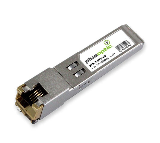 HP / Aruba compatible 10/100/1000Mbps, Copper SFP, 100M Transceiver, RJ-45 Connector for Copper